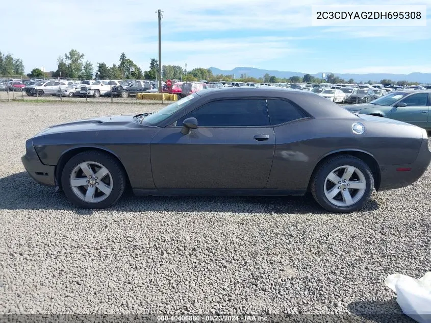 2013 Dodge Challenger Sxt VIN: 2C3CDYAG2DH695308 Lot: 40406880