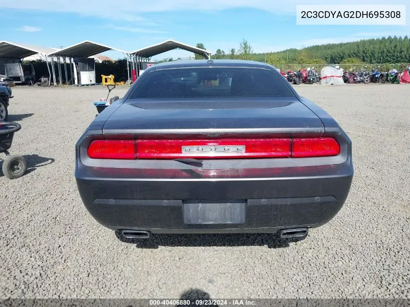 2013 Dodge Challenger Sxt VIN: 2C3CDYAG2DH695308 Lot: 40406880