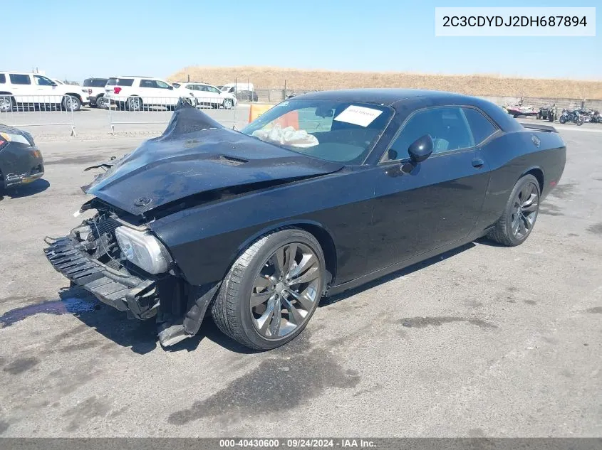 2013 Dodge Challenger Srt8 Core VIN: 2C3CDYDJ2DH687894 Lot: 40430600