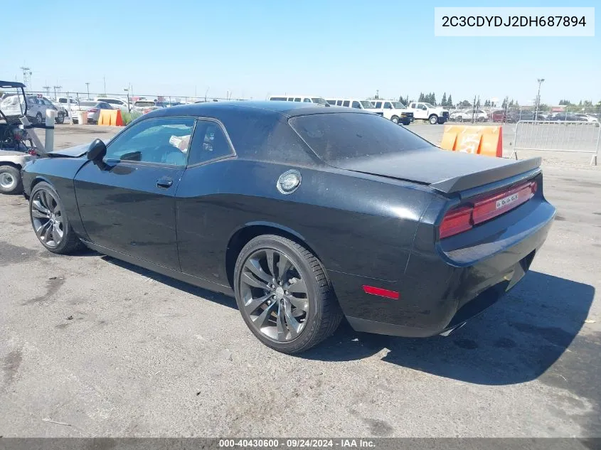 2013 Dodge Challenger Srt8 Core VIN: 2C3CDYDJ2DH687894 Lot: 40430600