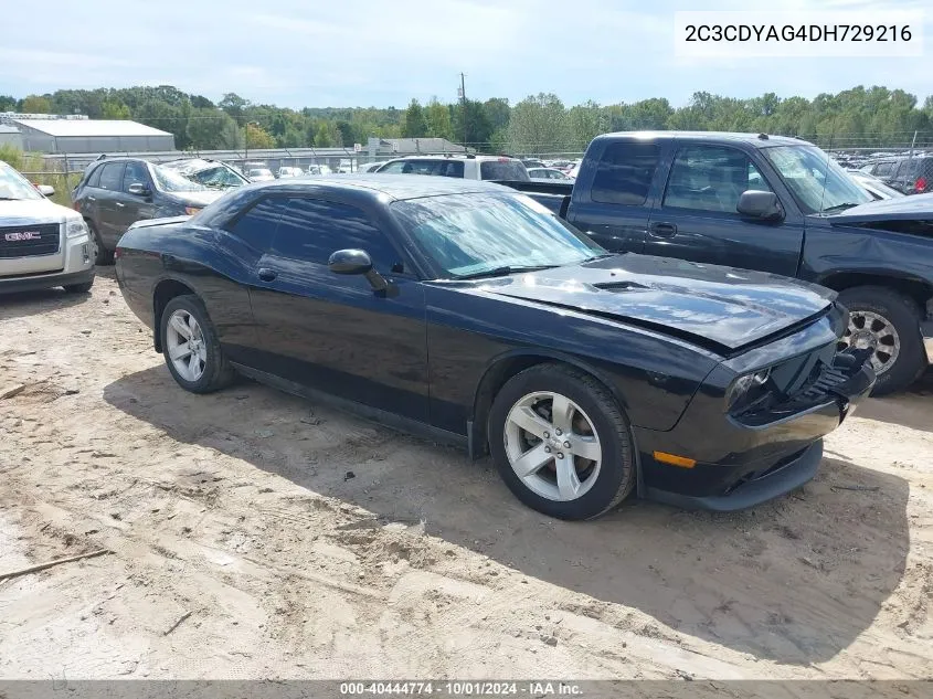 2013 Dodge Challenger Sxt Plus VIN: 2C3CDYAG4DH729216 Lot: 40444774