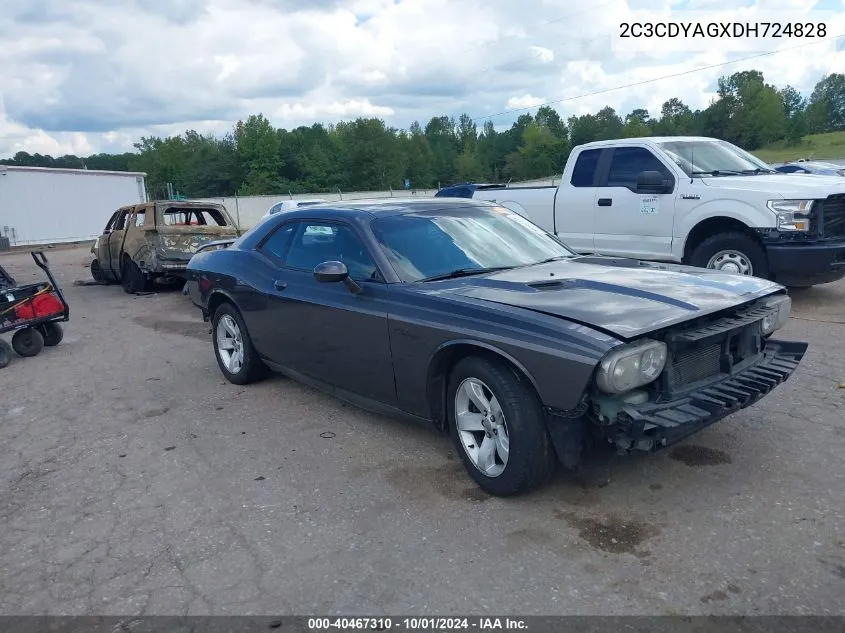 2013 Dodge Challenger Sxt VIN: 2C3CDYAGXDH724828 Lot: 40467310