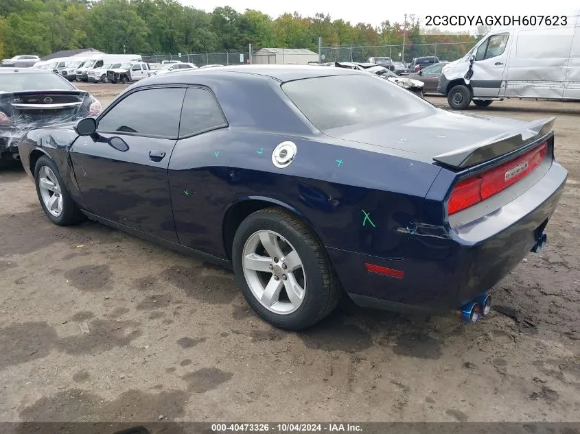 2013 Dodge Challenger Sxt VIN: 2C3CDYAGXDH607623 Lot: 40473326