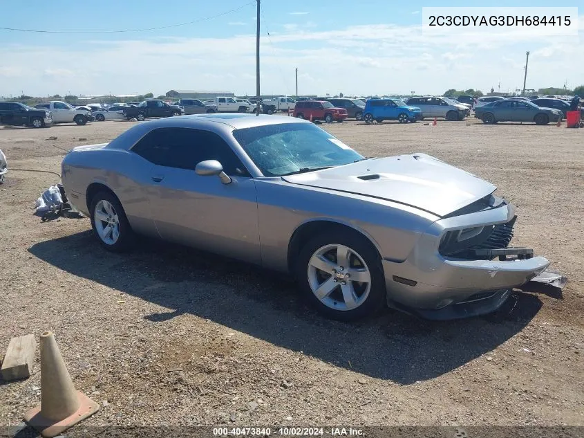 2013 Dodge Challenger Sxt Plus VIN: 2C3CDYAG3DH684415 Lot: 40473840