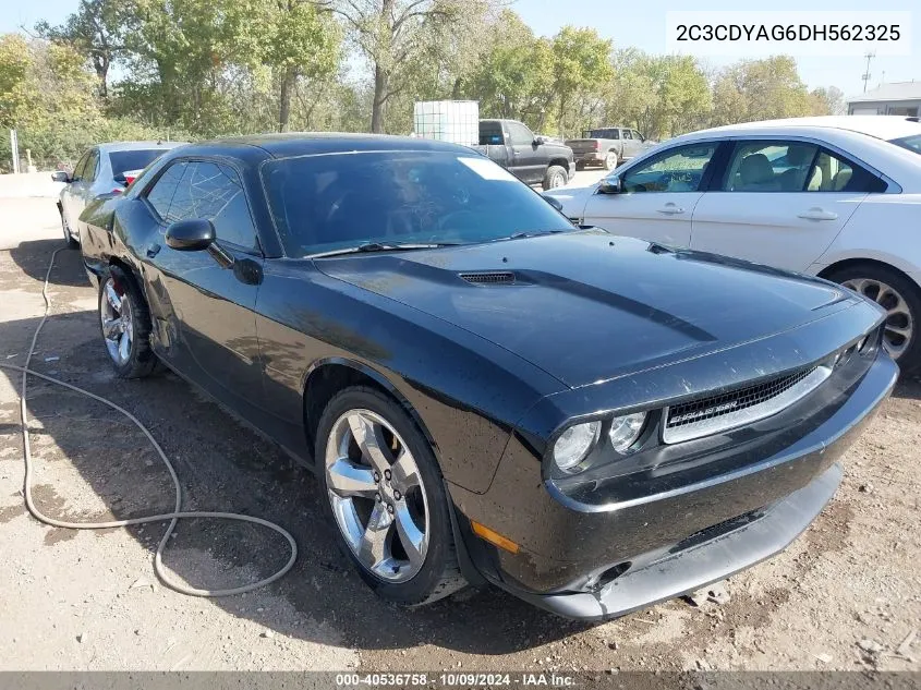 2013 Dodge Challenger Sxt Plus VIN: 2C3CDYAG6DH562325 Lot: 40536758