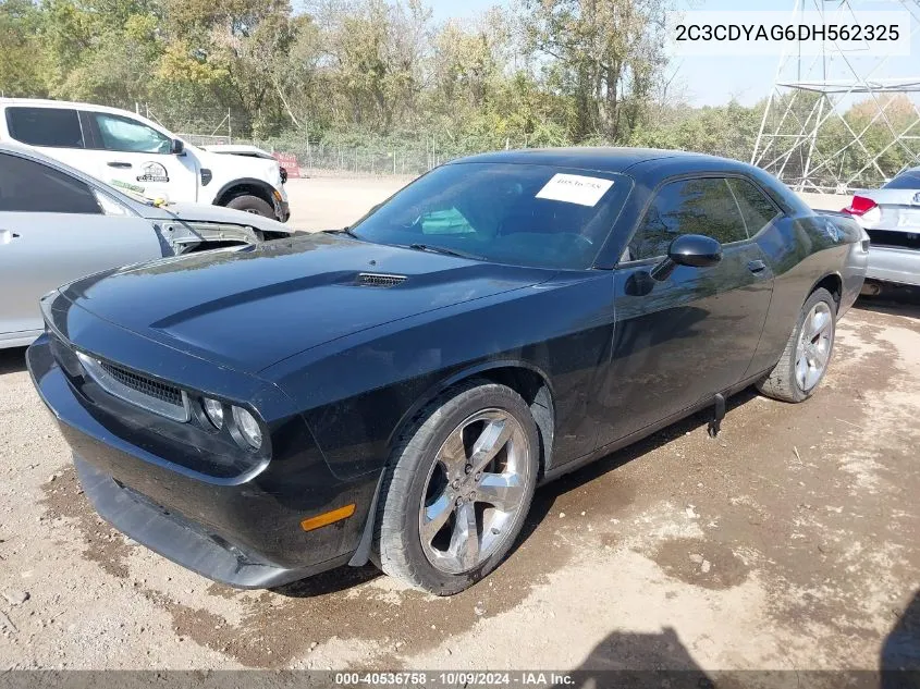 2013 Dodge Challenger Sxt Plus VIN: 2C3CDYAG6DH562325 Lot: 40536758