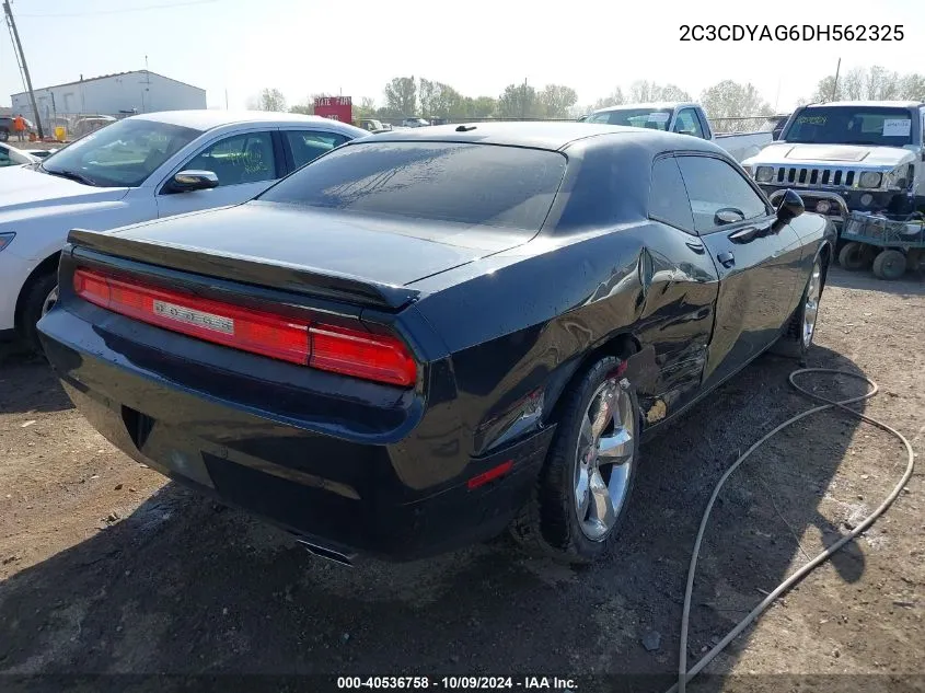 2013 Dodge Challenger Sxt Plus VIN: 2C3CDYAG6DH562325 Lot: 40536758