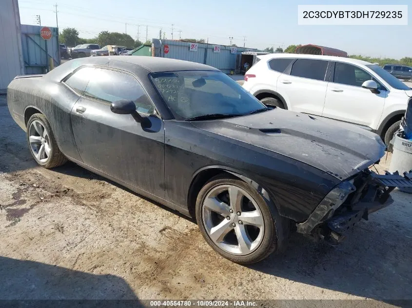 2013 Dodge Challenger R/T VIN: 2C3CDYBT3DH729235 Lot: 40554780