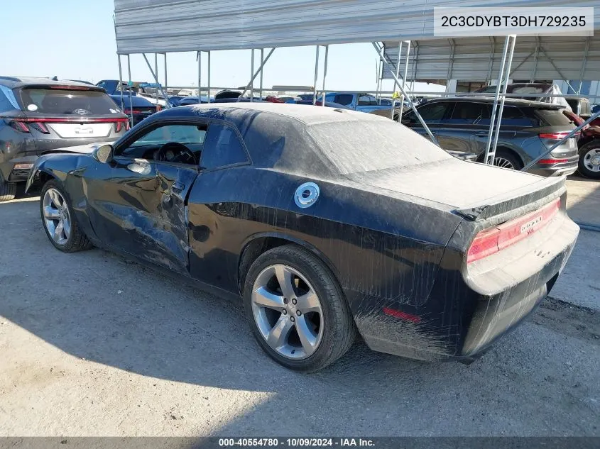 2013 Dodge Challenger R/T VIN: 2C3CDYBT3DH729235 Lot: 40554780