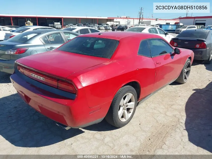 2013 Dodge Challenger Sxt Plus VIN: 2C3CDYAG8DH510856 Lot: 40595221