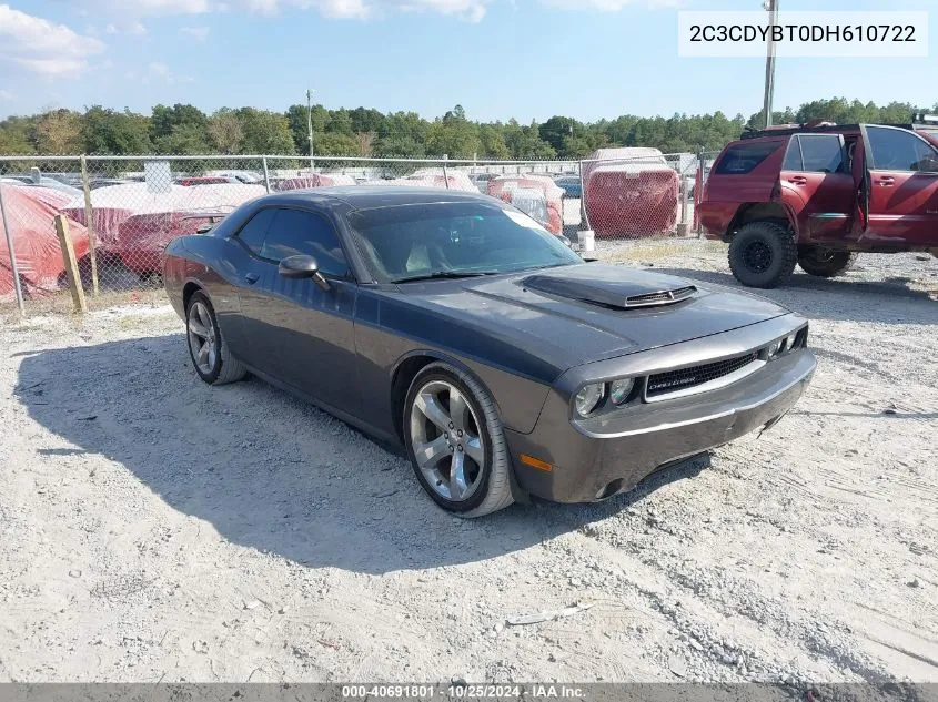 2013 Dodge Challenger R/T Plus VIN: 2C3CDYBT0DH610722 Lot: 40691801