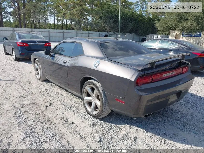 2013 Dodge Challenger R/T Plus VIN: 2C3CDYBT0DH610722 Lot: 40691801