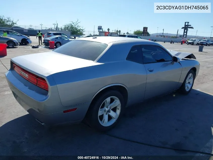 2013 Dodge Challenger Sxt VIN: 2C3CDYAG1DH745065 Lot: 40724916