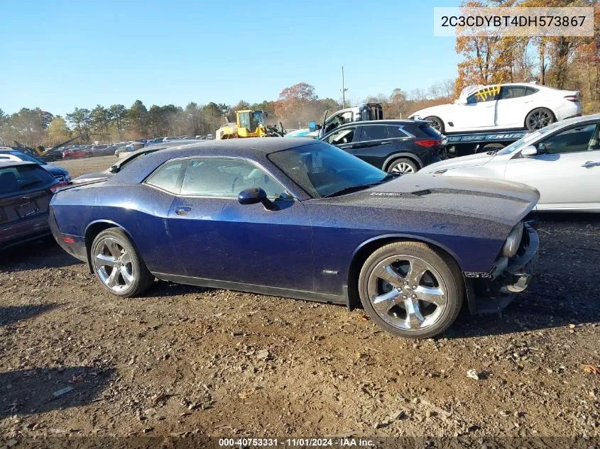 2013 Dodge Challenger R/T Plus VIN: 2C3CDYBT4DH573867 Lot: 40753331