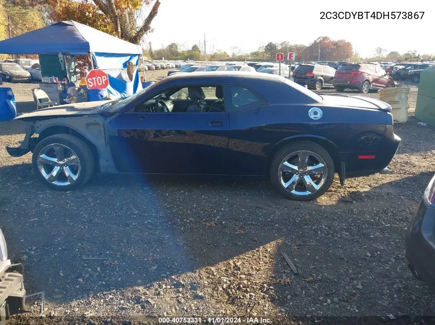 2013 Dodge Challenger R/T Plus VIN: 2C3CDYBT4DH573867 Lot: 40753331