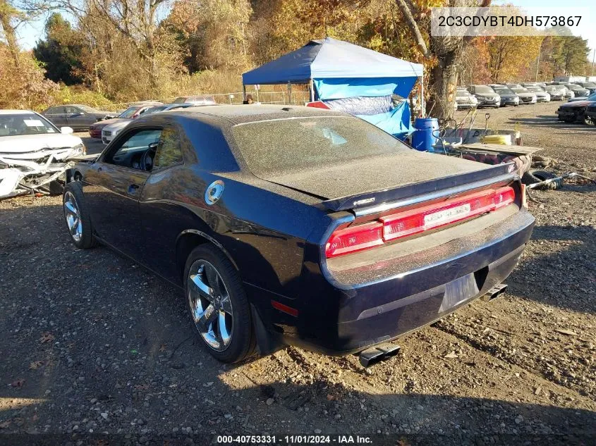 2013 Dodge Challenger R/T Plus VIN: 2C3CDYBT4DH573867 Lot: 40753331