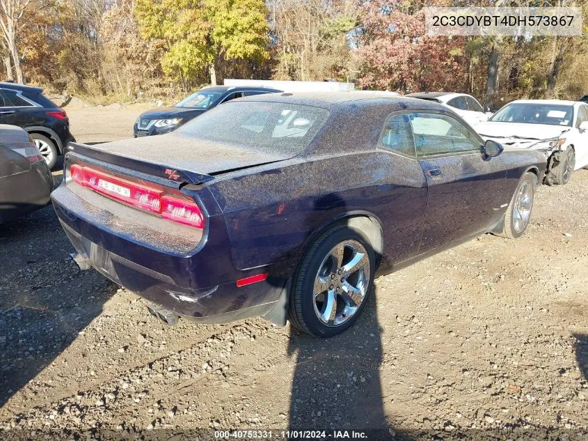 2013 Dodge Challenger R/T Plus VIN: 2C3CDYBT4DH573867 Lot: 40753331