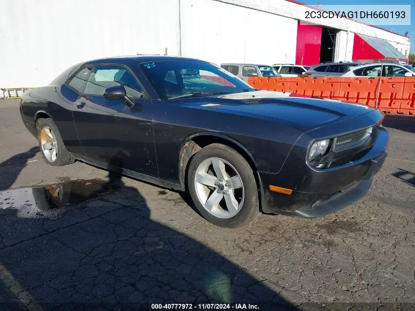 2013 Dodge Challenger Sxt Plus VIN: 2C3CDYAG1DH660193 Lot: 40777972