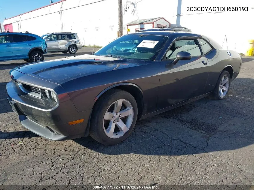 2013 Dodge Challenger Sxt Plus VIN: 2C3CDYAG1DH660193 Lot: 40777972