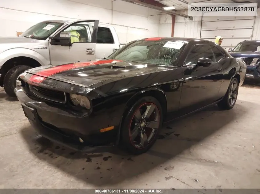 2013 Dodge Challenger Rallye Redline VIN: 2C3CDYAG8DH553870 Lot: 40786131