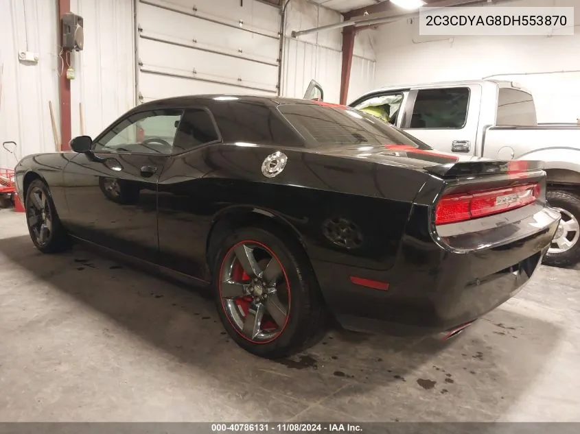 2013 Dodge Challenger Rallye Redline VIN: 2C3CDYAG8DH553870 Lot: 40786131