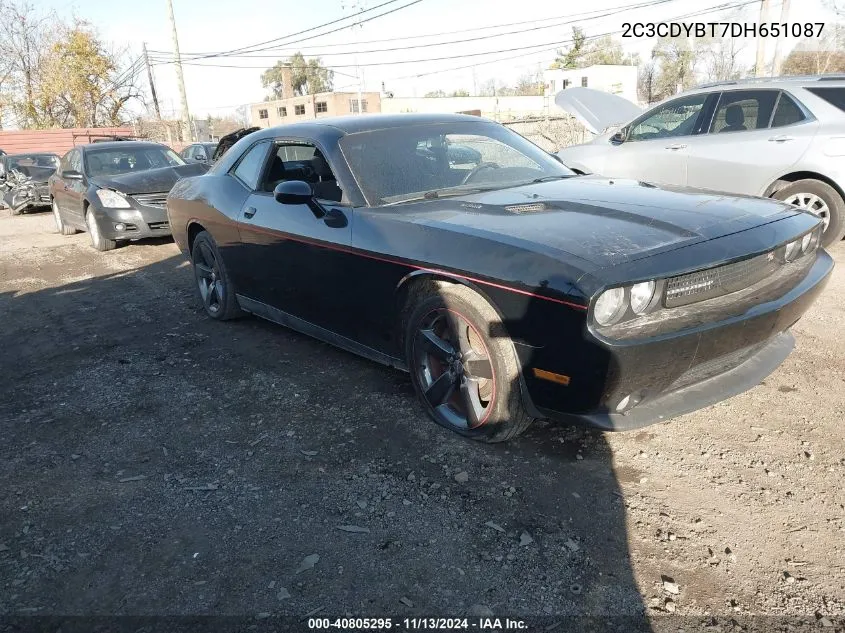 2013 Dodge Challenger R/T VIN: 2C3CDYBT7DH651087 Lot: 40805295