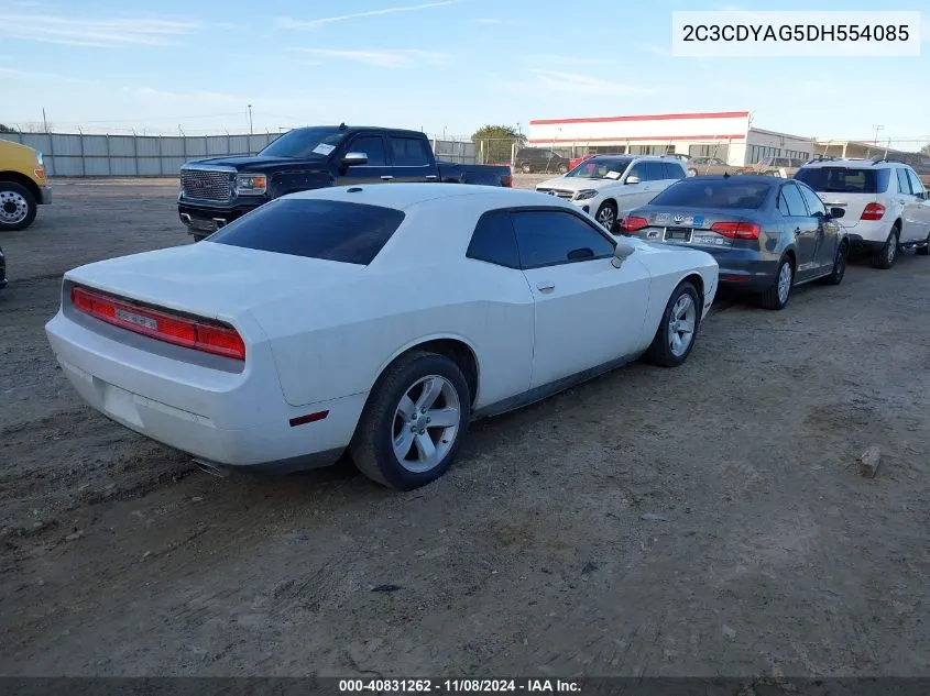 2013 Dodge Challenger Sxt Plus VIN: 2C3CDYAG5DH554085 Lot: 40831262