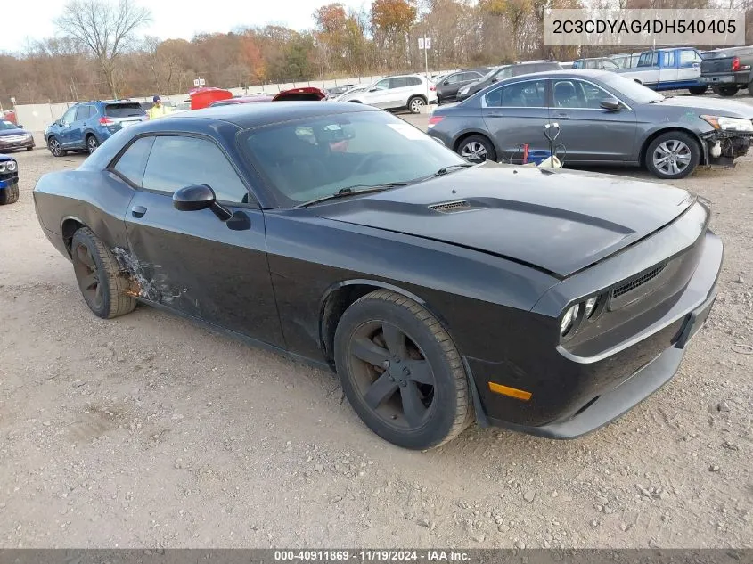 2013 Dodge Challenger Sxt VIN: 2C3CDYAG4DH540405 Lot: 40911869