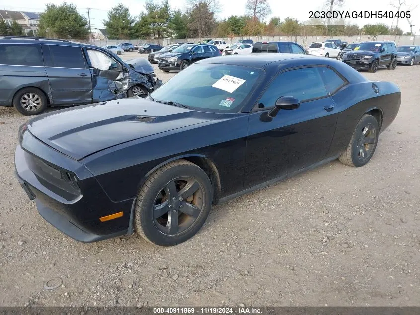 2013 Dodge Challenger Sxt VIN: 2C3CDYAG4DH540405 Lot: 40911869