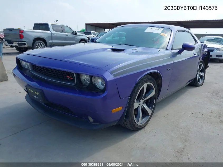 2014 Dodge Challenger R/T Classic VIN: 2C3CDYBT0EH143576 Lot: 39366381