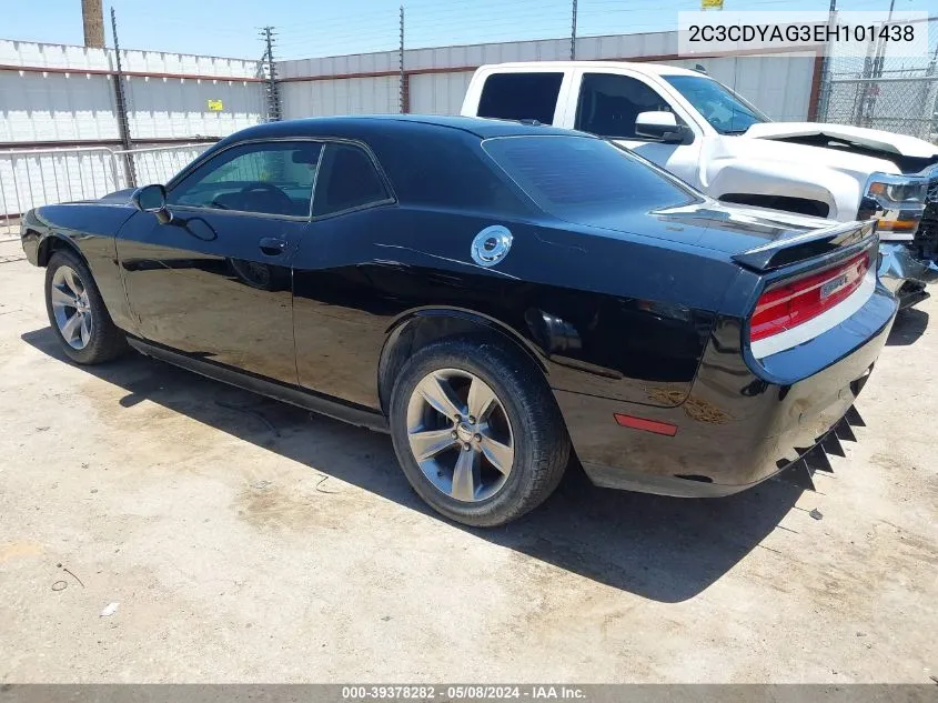 2014 Dodge Challenger Sxt VIN: 2C3CDYAG3EH101438 Lot: 39378282