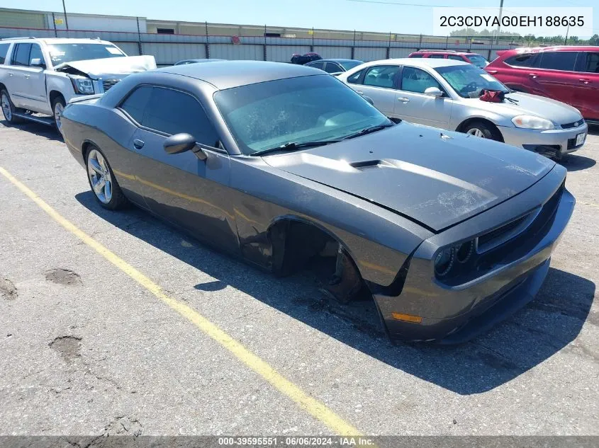 2C3CDYAG0EH188635 2014 Dodge Challenger Sxt