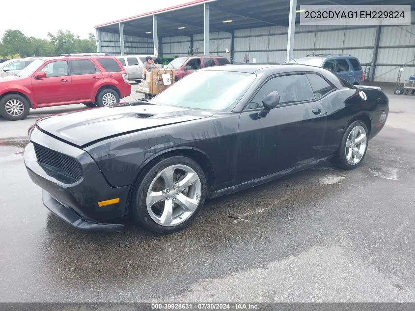 2014 Dodge Challenger Sxt VIN: 2C3CDYAG1EH229824 Lot: 39928631