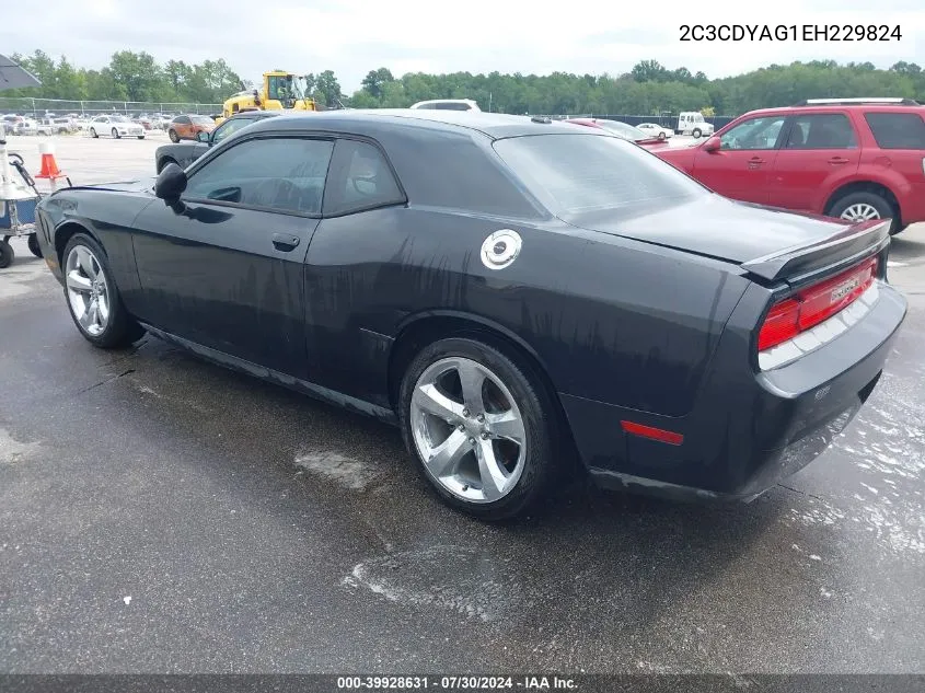 2014 Dodge Challenger Sxt VIN: 2C3CDYAG1EH229824 Lot: 39928631