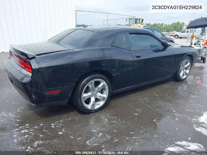 2014 Dodge Challenger Sxt VIN: 2C3CDYAG1EH229824 Lot: 39928631