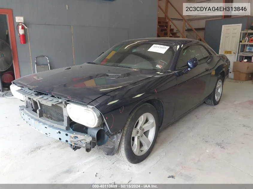 2C3CDYAG4EH313846 2014 Dodge Challenger Sxt