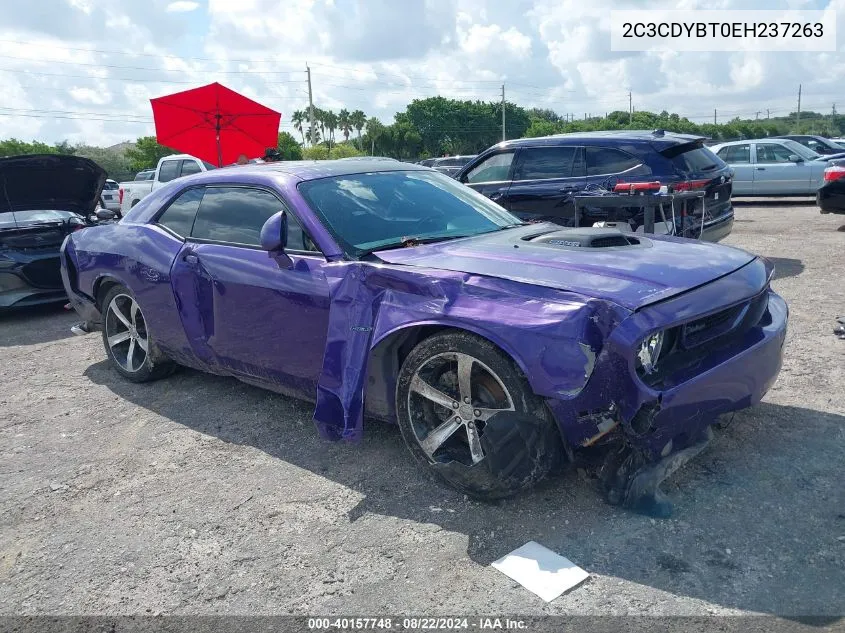 2014 Dodge Challenger Shaker Pkg VIN: 2C3CDYBT0EH237263 Lot: 40157748