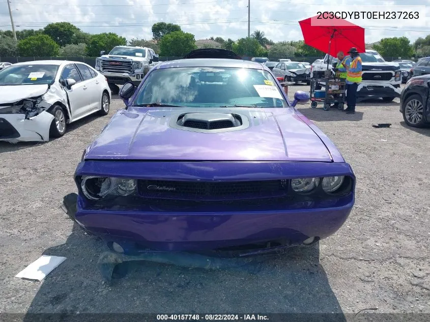 2014 Dodge Challenger Shaker Pkg VIN: 2C3CDYBT0EH237263 Lot: 40157748