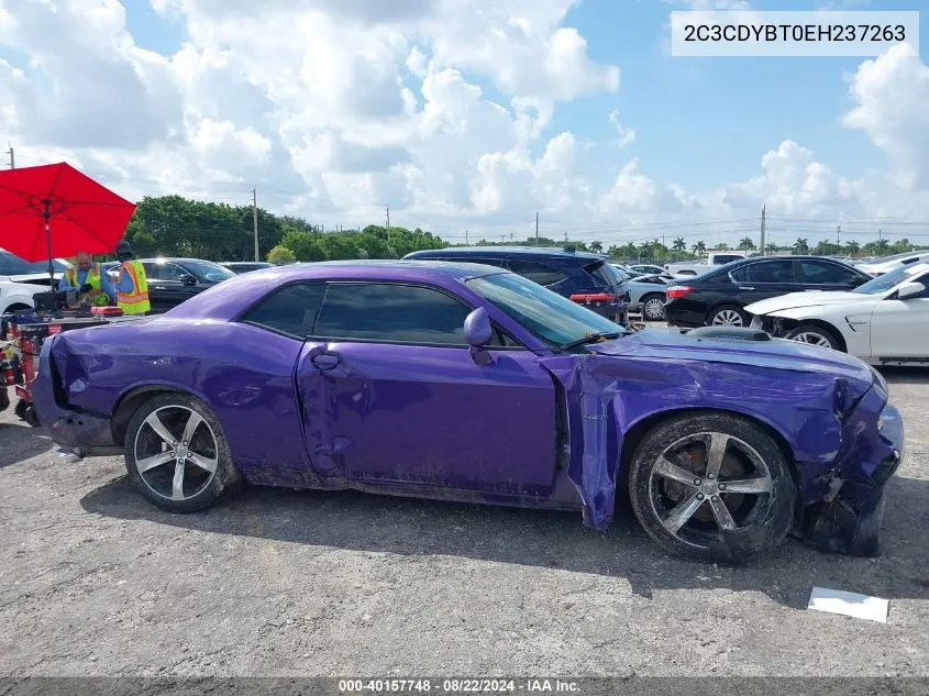 2014 Dodge Challenger Shaker Pkg VIN: 2C3CDYBT0EH237263 Lot: 40157748