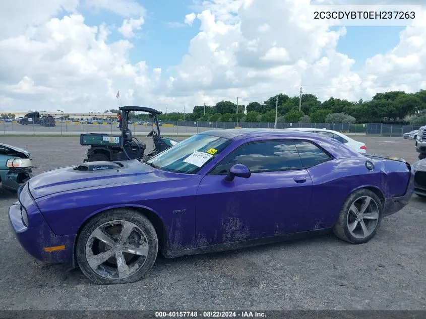 2014 Dodge Challenger Shaker Pkg VIN: 2C3CDYBT0EH237263 Lot: 40157748