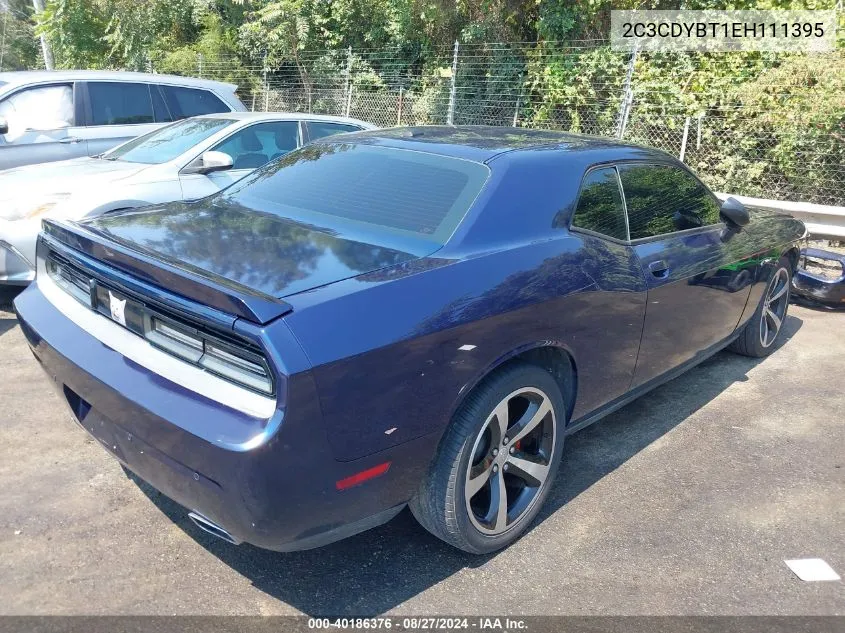 2C3CDYBT1EH111395 2014 Dodge Challenger R/T Classic