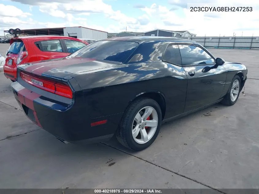 2014 Dodge Challenger Sxt VIN: 2C3CDYAG8EH247253 Lot: 40218975