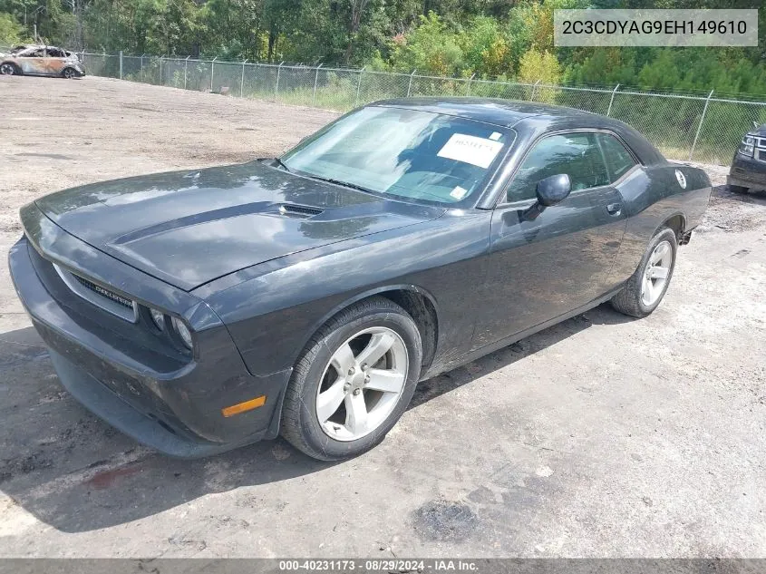 2014 Dodge Challenger Sxt VIN: 2C3CDYAG9EH149610 Lot: 40231173