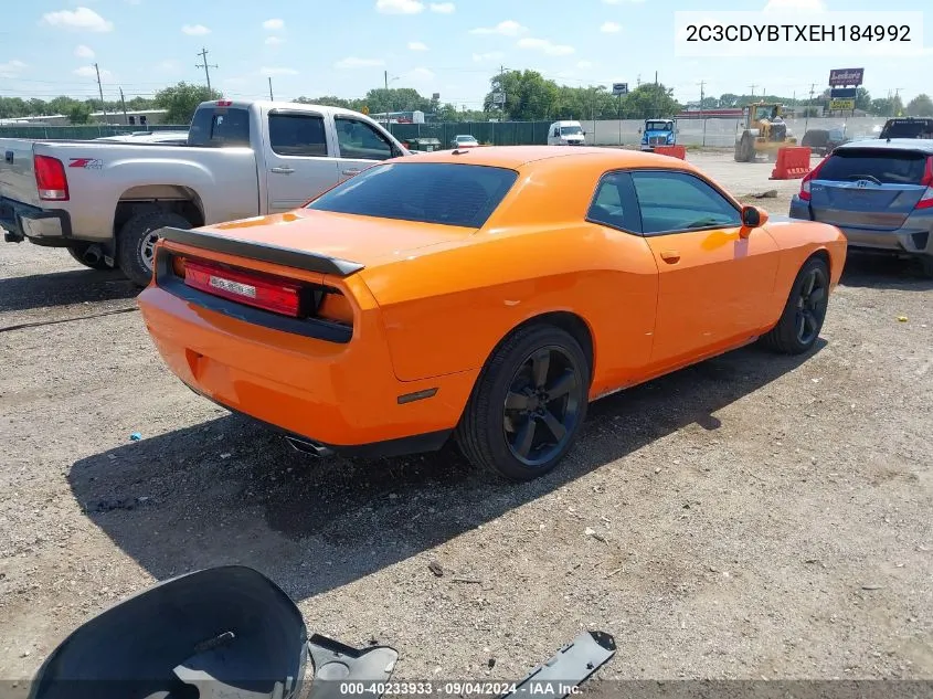 2014 Dodge Challenger R/T VIN: 2C3CDYBTXEH184992 Lot: 40233933