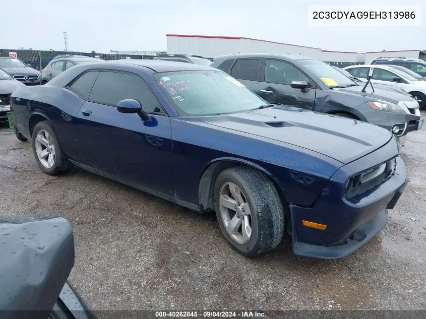 2C3CDYAG9EH313986 2014 Dodge Challenger Sxt