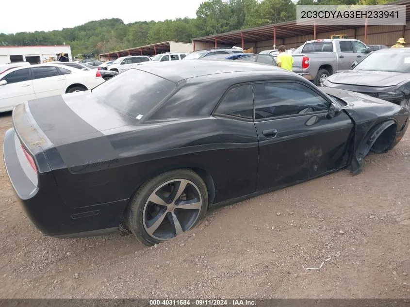 2014 Dodge Challenger Sxt VIN: 2C3CDYAG3EH233941 Lot: 40311584