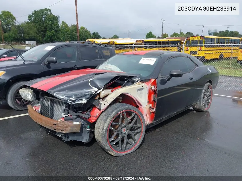 2014 Dodge Challenger Sxt VIN: 2C3CDYAG0EH233914 Lot: 40379285