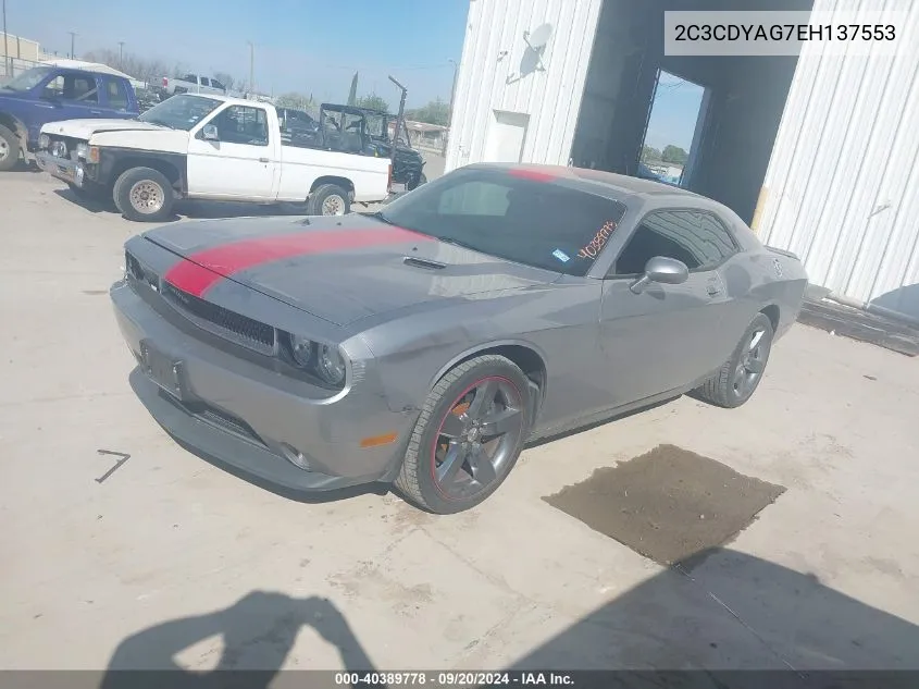 2014 Dodge Challenger Rallye Redline VIN: 2C3CDYAG7EH137553 Lot: 40389778