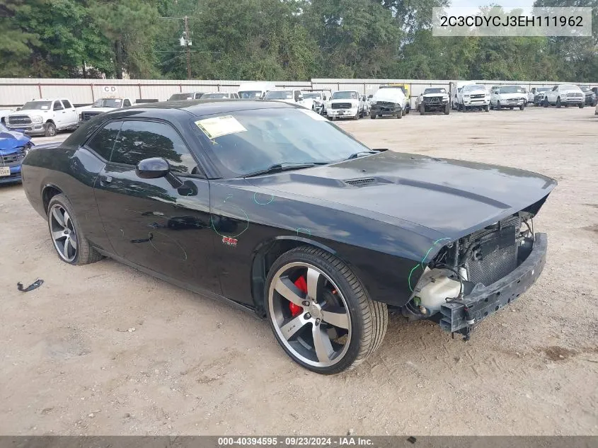 2014 Dodge Challenger Srt8 VIN: 2C3CDYCJ3EH111962 Lot: 40394595