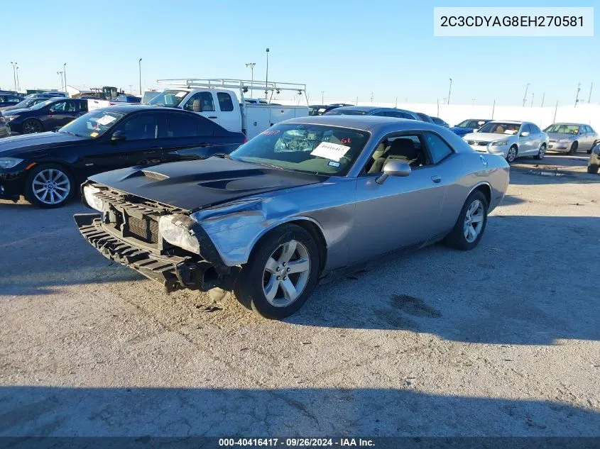 2014 Dodge Challenger Sxt VIN: 2C3CDYAG8EH270581 Lot: 40416417